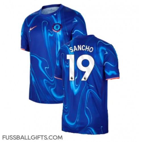 Chelsea Jadon Sancho #19 Fußballbekleidung Heimtrikot 2024-25 Kurzarm